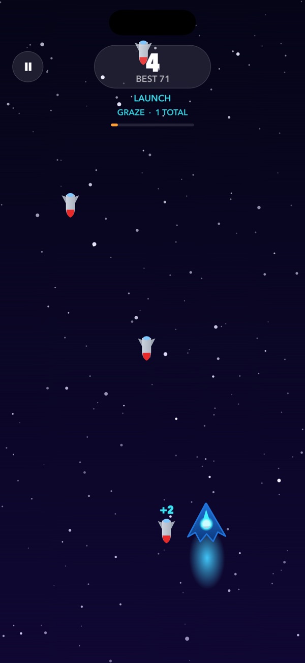 Star Grazer dodging rockets