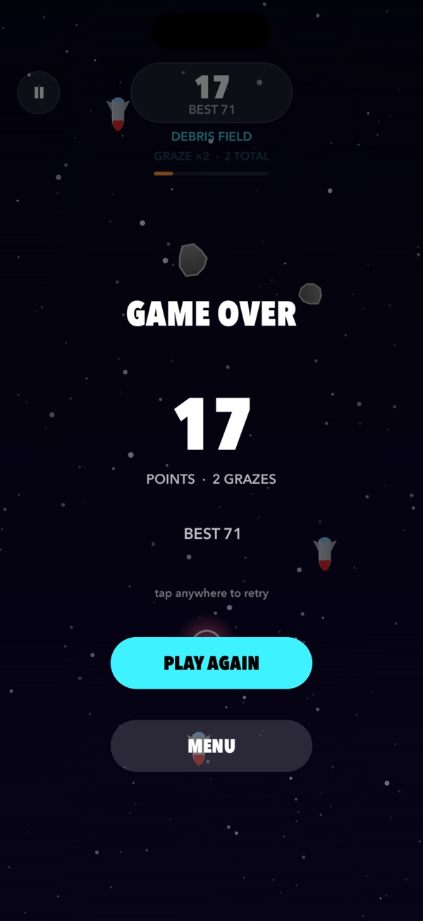 Star Grazer score screen
